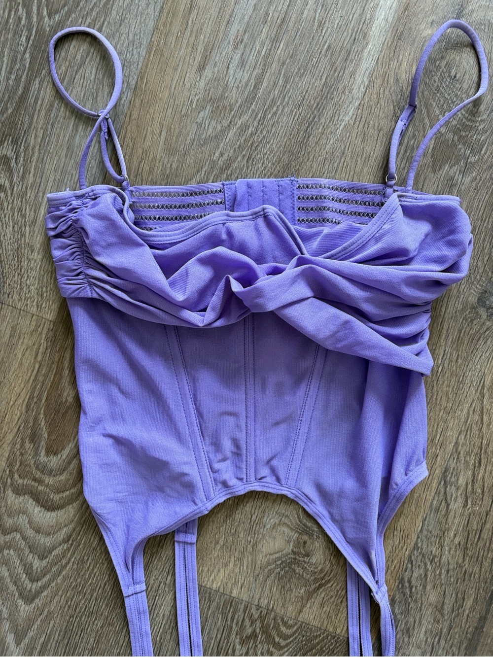 Urban Outfitters lavender out from under corset garter cami coquette fairycore